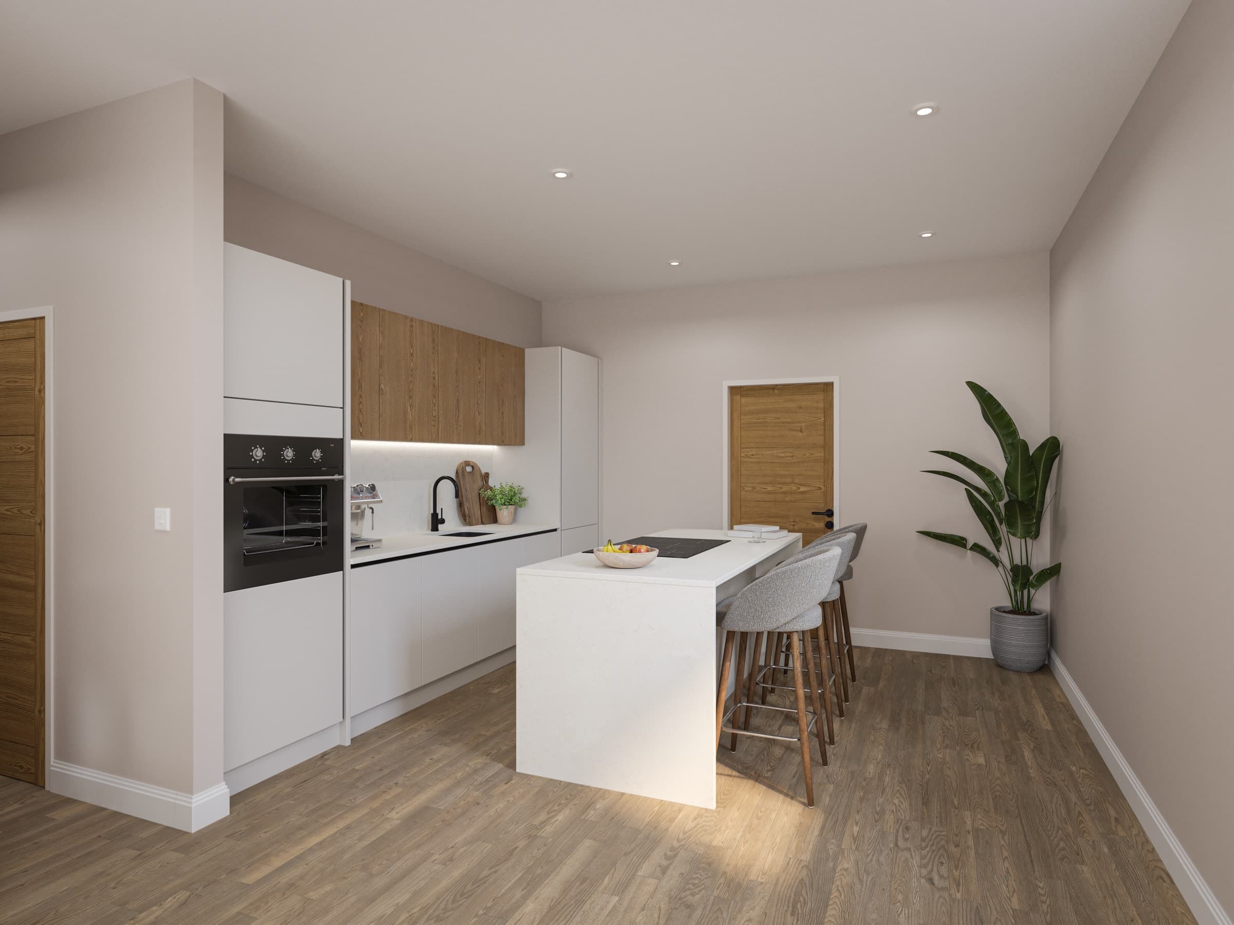 Kitchen CGI, 140 Main Road